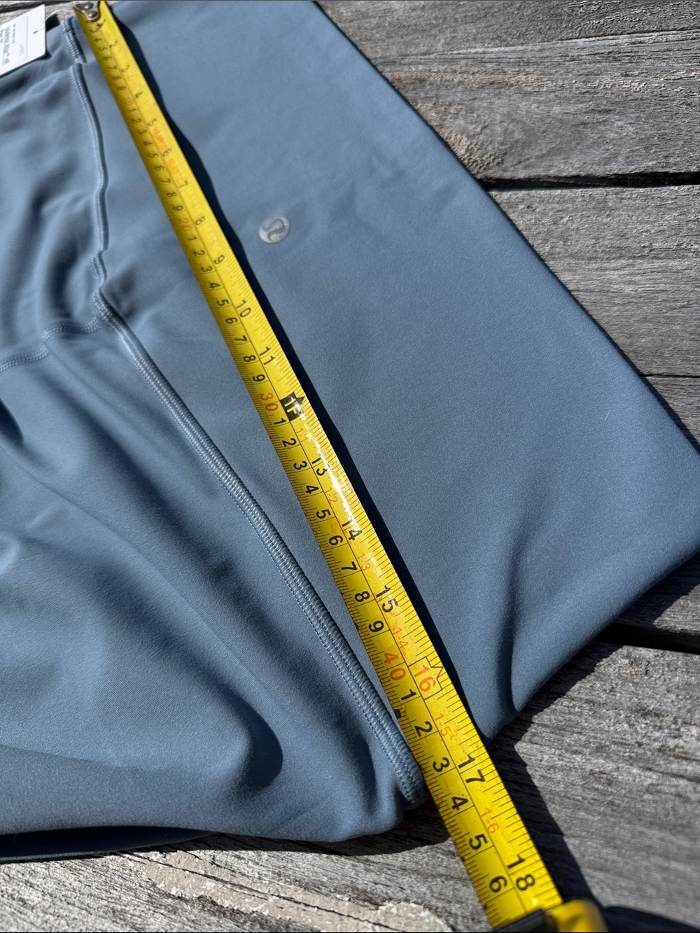 Lululemon BUNDLE Align HR 25" Leggings Steel Blue SIZE 14 ➕ Scrunchie NWT 💙 - Picture 3 of 5